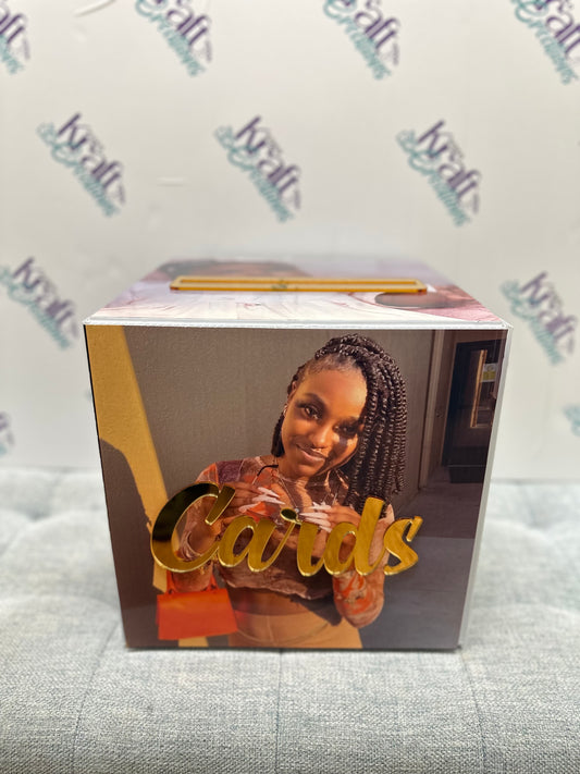 Photo cube card box